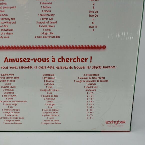 Hallmark Nutcracker Springbok Family Jigsaw Puzzle Workshop Vintage 2001 NEW USA - Picture 11 of 12